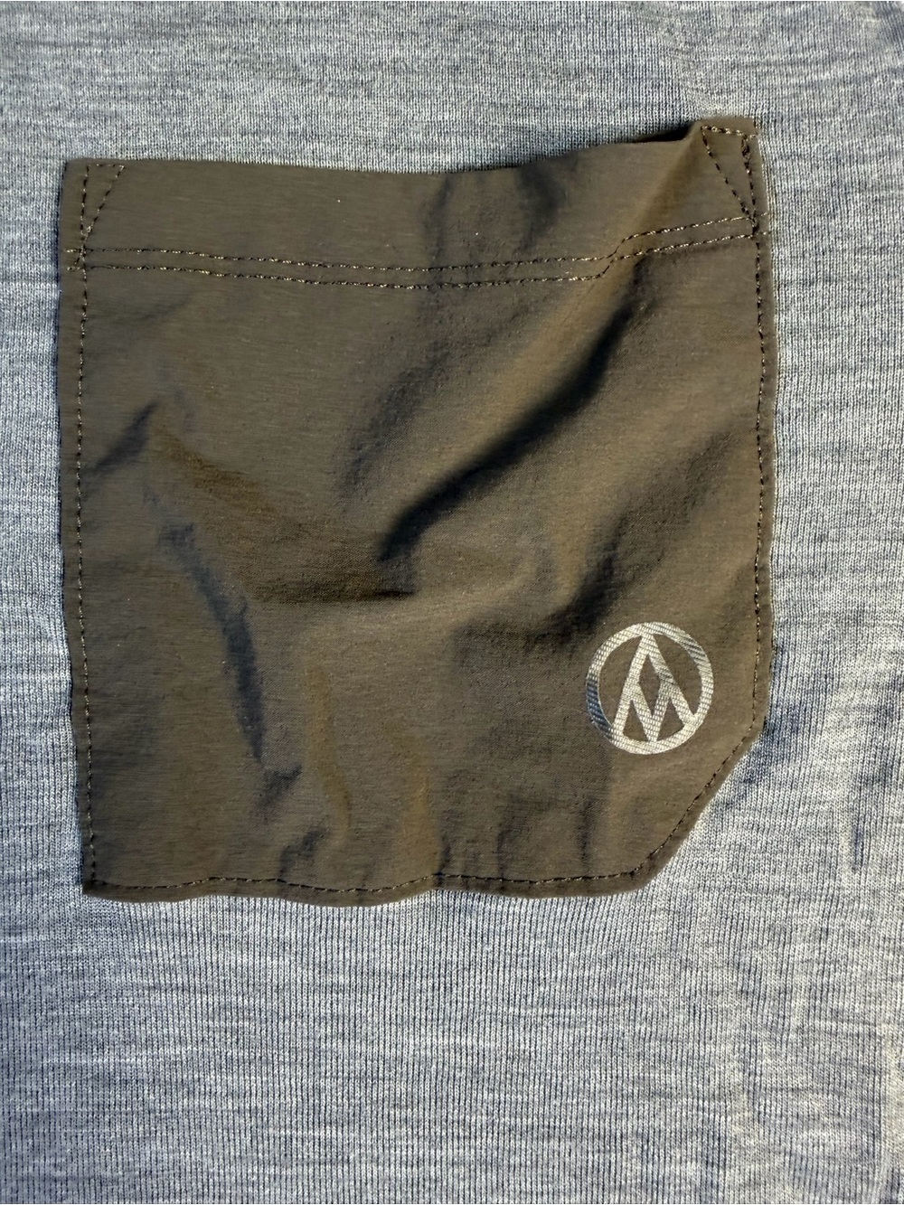 Alps & Meters Men's Heather Grey Short-Sleeve Shirt Touring Crew Tee Size Small - Picture 4 of 9